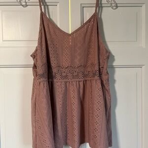 Elegant Pale Pink Lace Women’s Top